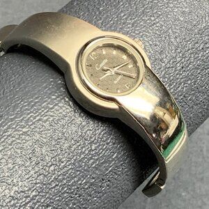 Costello Hinged Bracelet Watch Silver Ladies Quartz Textured Face Vintage Wear B
